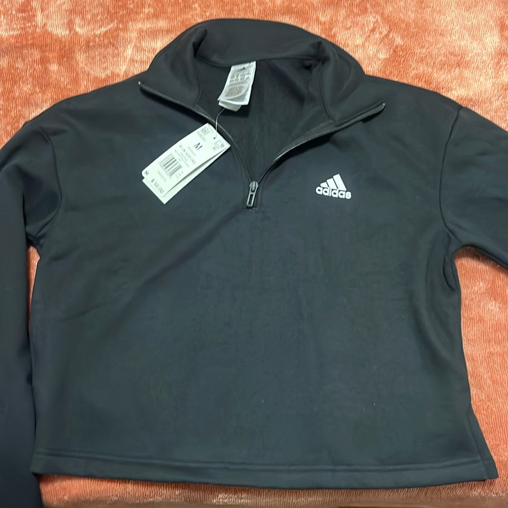 Black Adidas Quarter Zip 🖤